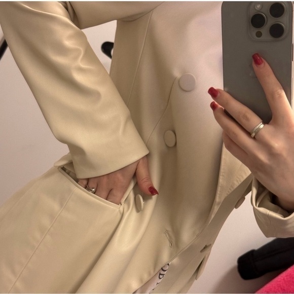 Zara faux leather jacket Xs-S - Picture 2 of 5